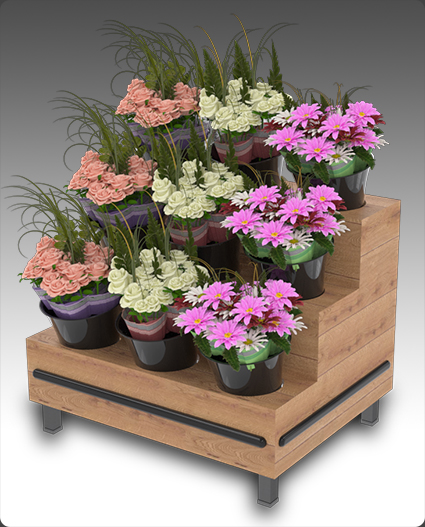 Stepped Floral Display